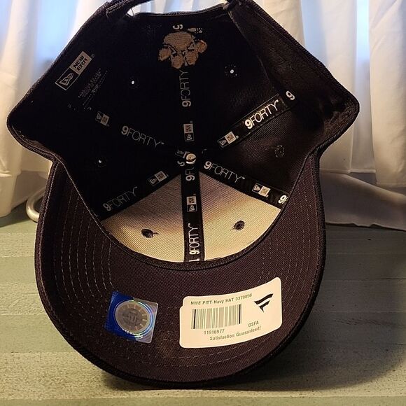 New Era Pitt Panthers Black Velcroback Hat - New - Picture 7 of 9